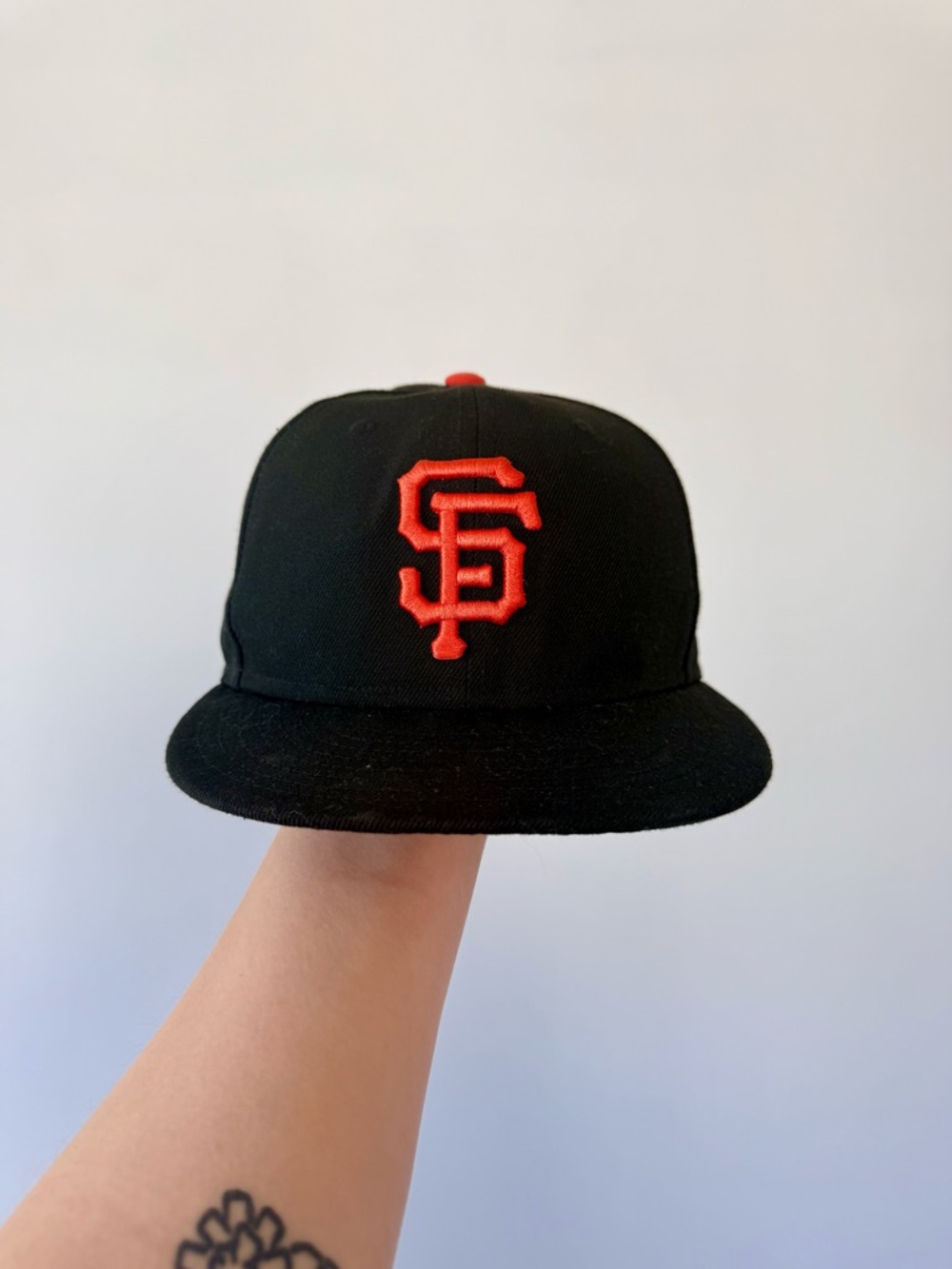 New Era San Francisco Giants Black & Orange Baseball Cap | Embroidered | 55.8 cm
